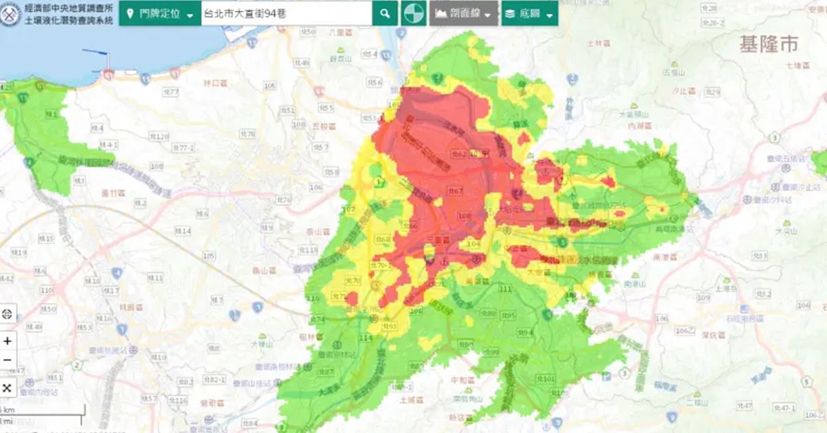 大直倒塌效應！北市80萬建物蓋在土壤液化潛勢區　輸入門牌就能查