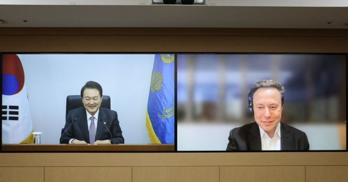 特斯拉擬在亞洲設超級工廠  韓國總統尹錫悅線上會馬斯克積極拉攏