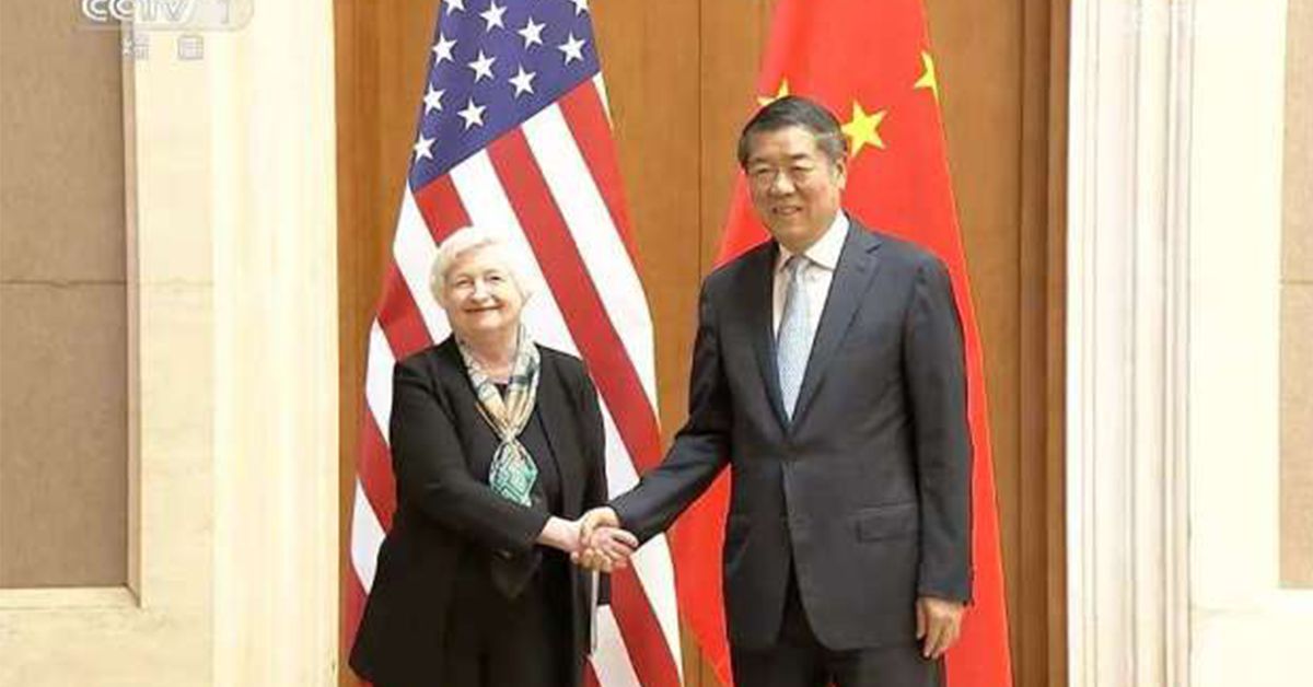 美國財長葉倫：與中國官員談了10個小時 有助於穩定美中關係