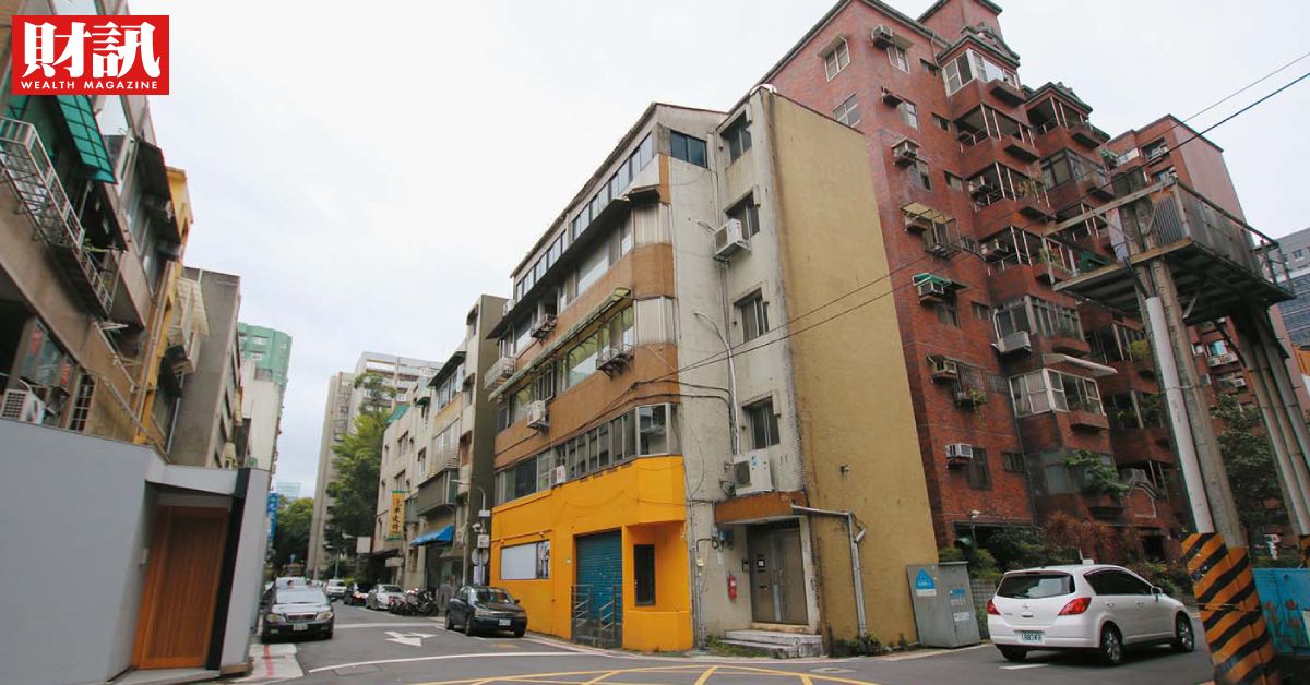 ▲大安區四維路老公寓改造前。（圖／資料室）
