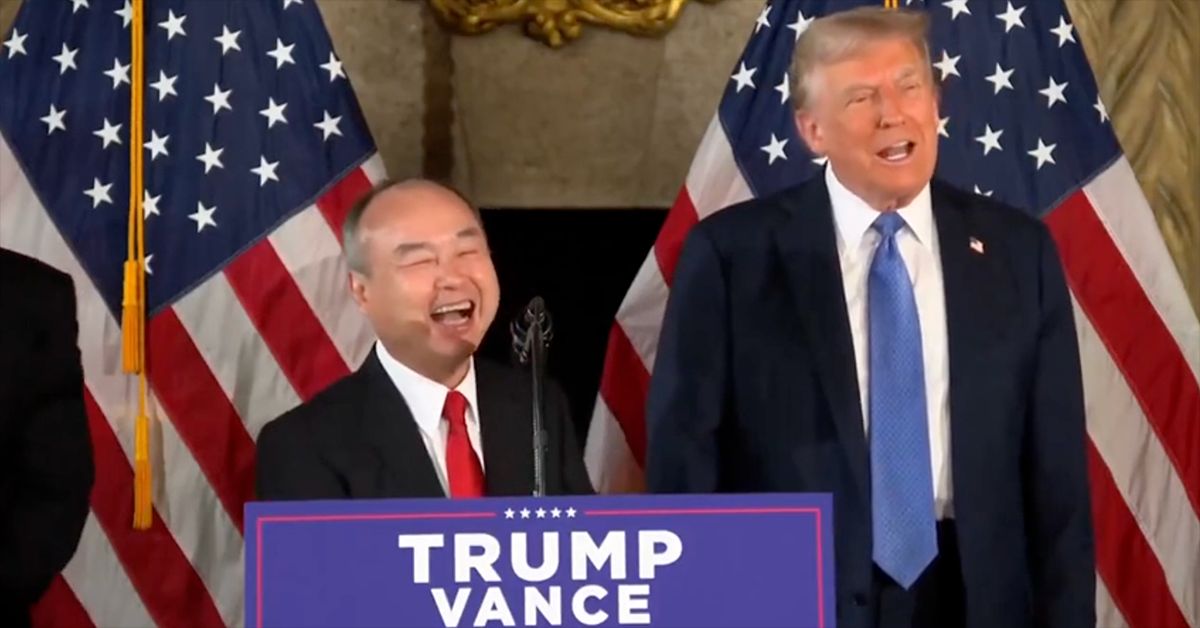 軟銀孫正義大動作將對美投資1千億美元、創10萬職缺！川普樂壞：可投資2千億