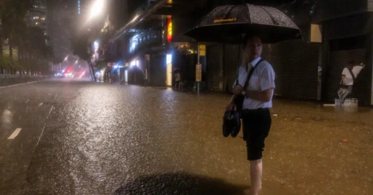 破百年紀錄！海葵餘威釀「黑色暴雨」重創香港　還須防範深圳洩洪